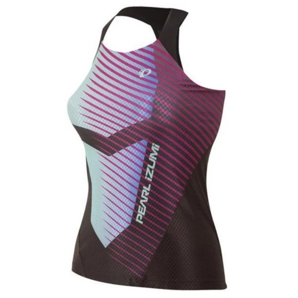 Pearl Izumi NWT Tri Singlet Black/Aqua Size Medium